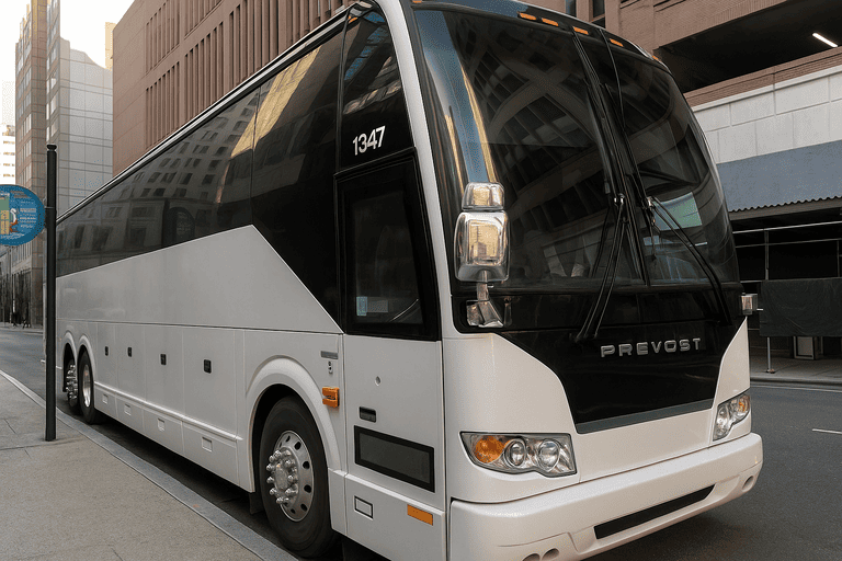 a Charter Bus Rental West Allis coach bus